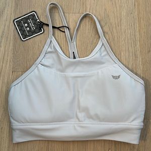 NWT light gray sports bra
